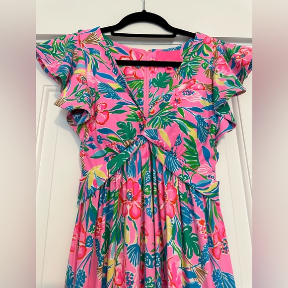 NWT Lilly Pulitzer® Verona Flutter Sleeve Maxi Dress - Picture 6 of 11